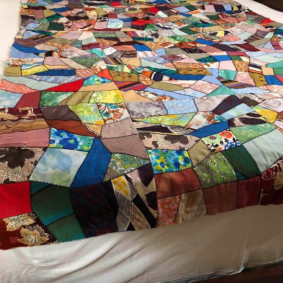 Patchwork quilt top - Picture 3 of 8